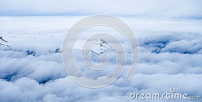 Above the Clouds Zugspitze travel photo - Germanyâ€™s highest peak Stock Photo